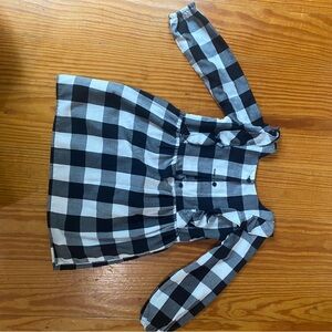 The Children's Place Black and White Checkered Dress